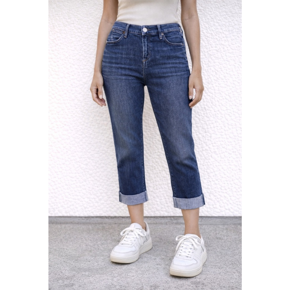 Citizens of Humanity Dani Cropped Straight Leg Jeans Size 30 Mid Rise Cuffed